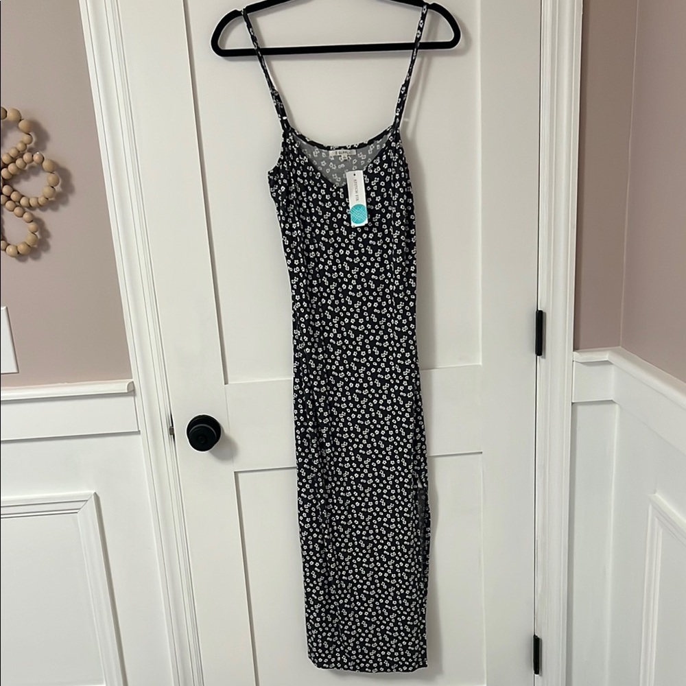 Z supply Floral navy Maxi Dress